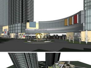 探索城市商业空间 商业综合体与公共空间SU模型设计图资源指南
